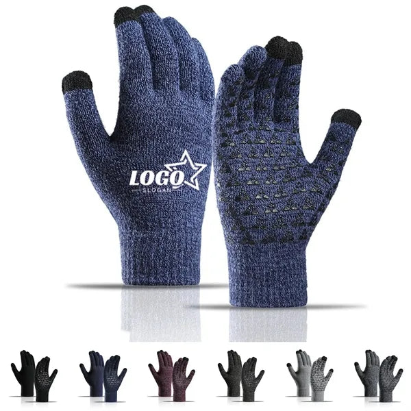 Touchscreen-Compatible Knitted Gloves