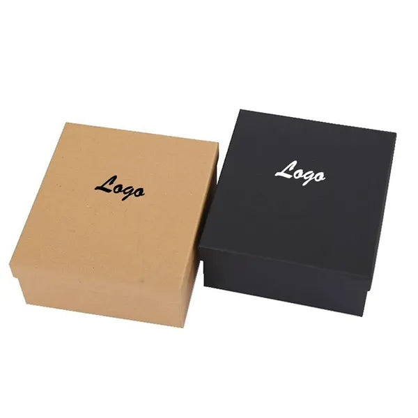 Exquisite Black Cardboard Kraft Paper Gift Box