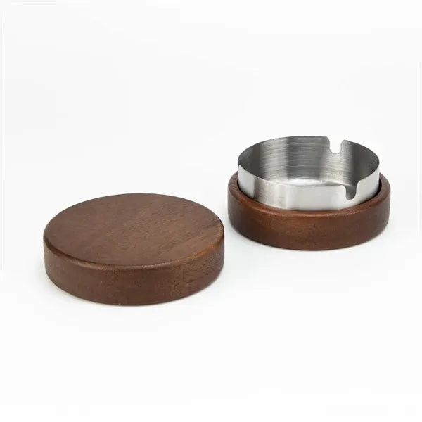 Wooden Ashtray with Lids Cigarette Ash Holder