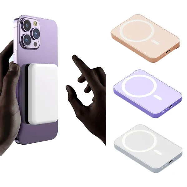 5000 mAh Wireless Magnetic Charging Bank Ultra Thin