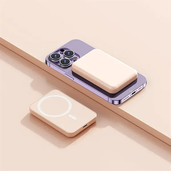 5000 mAh Wireless Magnetic Charging Bank Ultra Thin