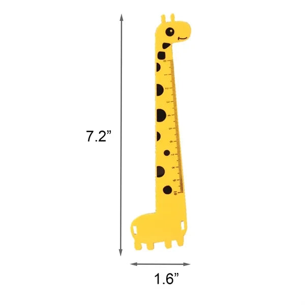 Painting Giraffe Ruler Plastic for Kids Multi-Function