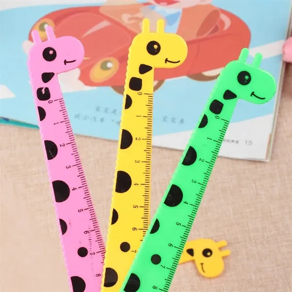 Painting Giraffe Ruler Plastic for Kids Multi-Function