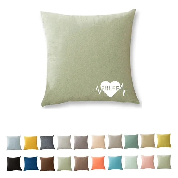 18x18 inch Decorative Linen Solid Throw Pillow Covers Soft