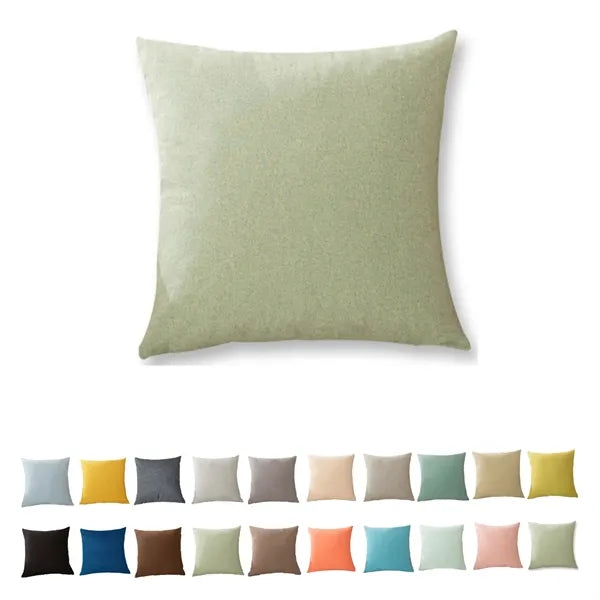 18x18 inch Decorative Linen Solid Throw Pillow Covers Soft