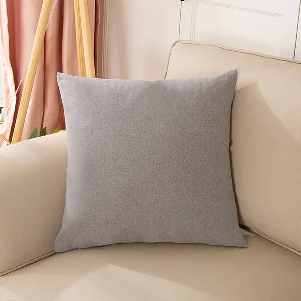 18x18 inch Decorative Linen Solid Throw Pillow Covers Soft