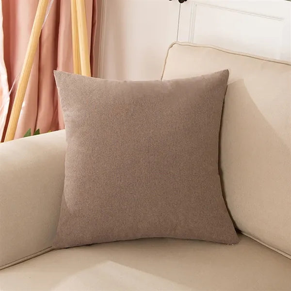 18x18 inch Decorative Linen Solid Throw Pillow Covers Soft