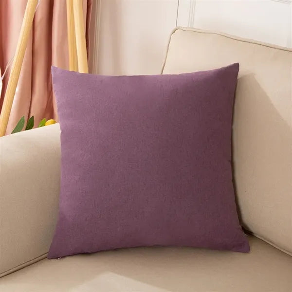 18x18 inch Decorative Linen Solid Throw Pillow Covers Soft