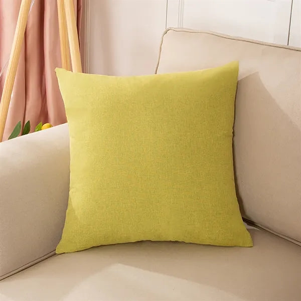 18x18 inch Decorative Linen Solid Throw Pillow Covers Soft