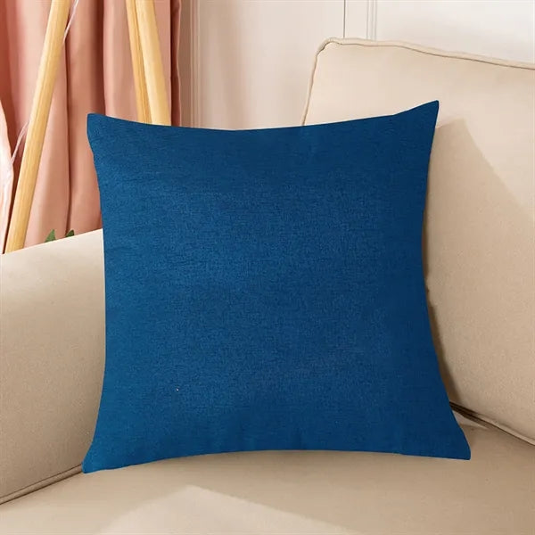 18x18 inch Decorative Linen Solid Throw Pillow Covers Soft