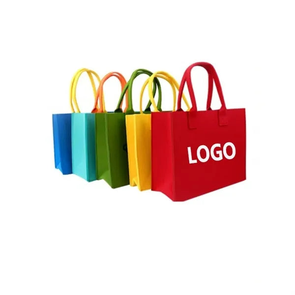 Eco-Friendly Resuable Felt Shopping Grocery Tote Bag