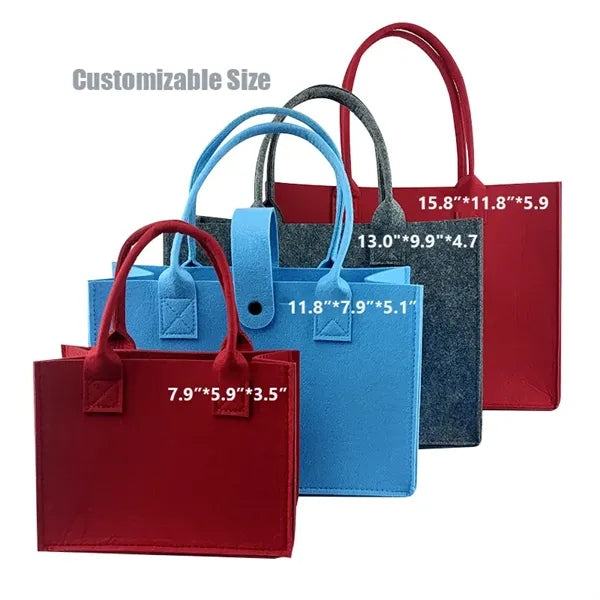 Eco-Friendly Resuable Felt Shopping Grocery Tote Bag