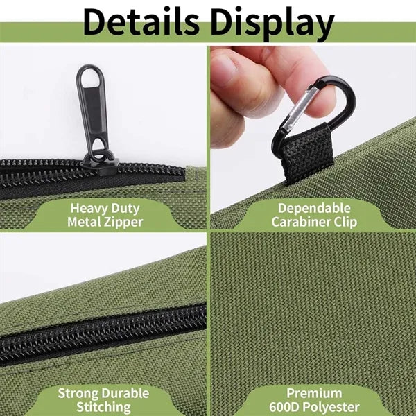 Small Tool Pouch with Zipper