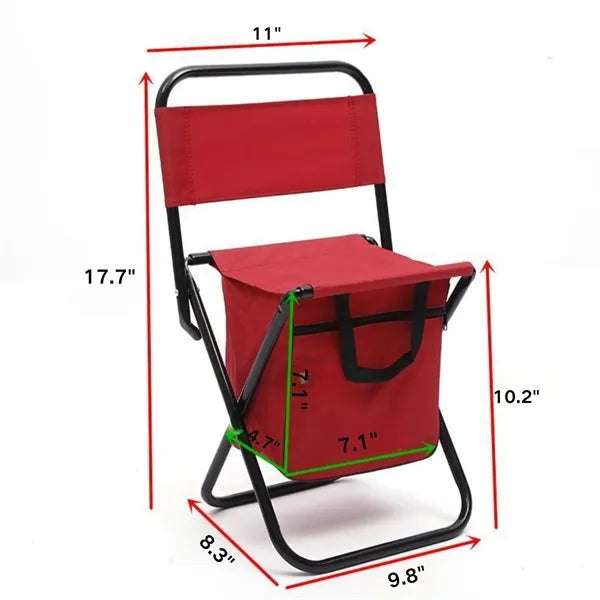 Portable Folding Outdoor Chair with Storage Bag