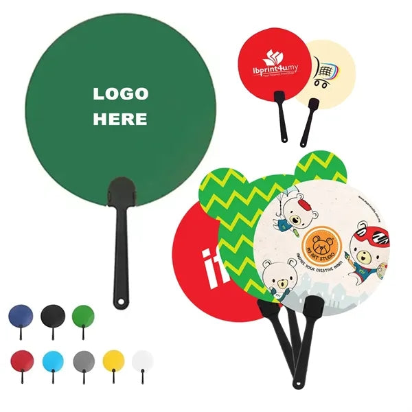 Decorations Craft Plastic Round Handheld Fan