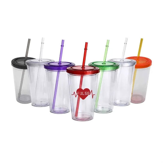16oz Double Wall Transparent Tumbler Cup