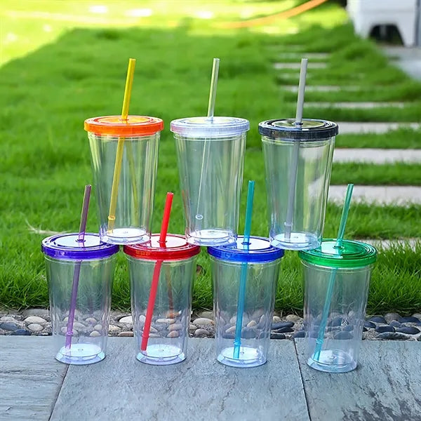 16oz Double Wall Transparent Tumbler Cup