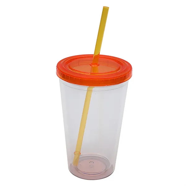 16oz Double Wall Transparent Tumbler Cup