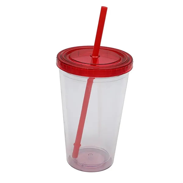 16oz Double Wall Transparent Tumbler Cup