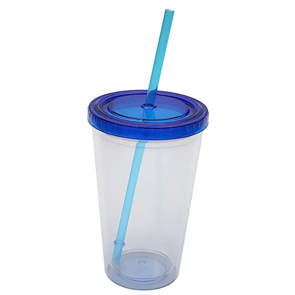 16oz Double Wall Transparent Tumbler Cup