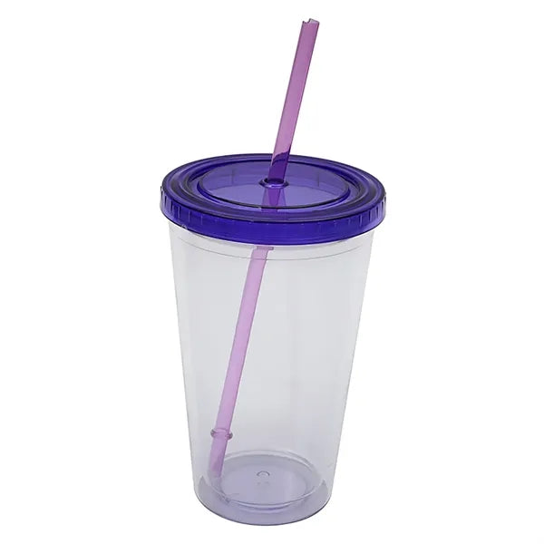 16oz Double Wall Transparent Tumbler Cup