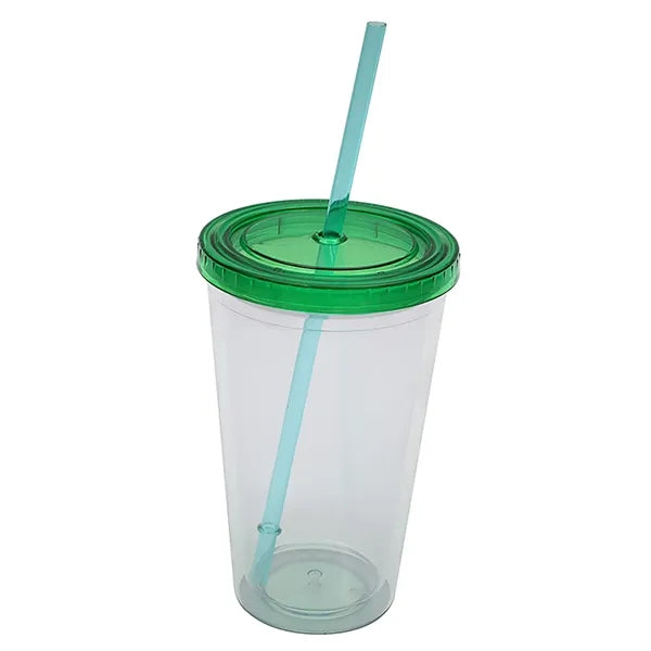 16oz Double Wall Transparent Tumbler Cup
