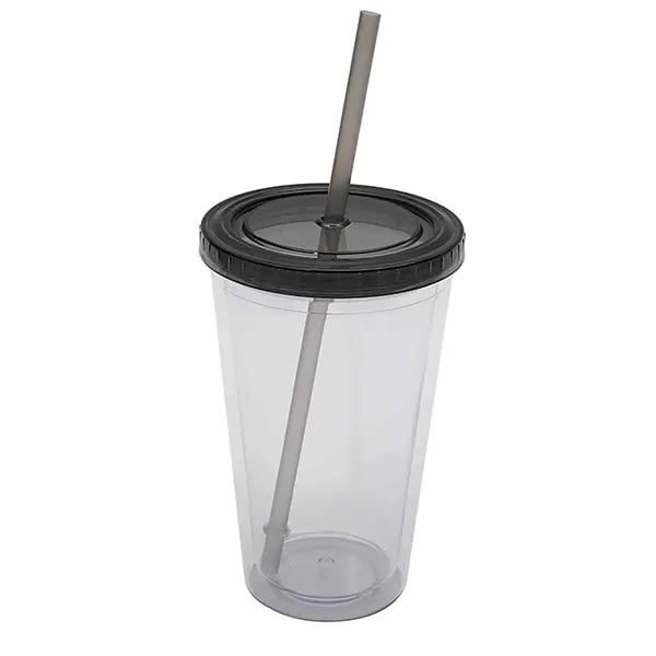 16oz Double Wall Transparent Tumbler Cup