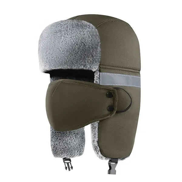 Winter Hats with Ear Mask and Reflective Strips