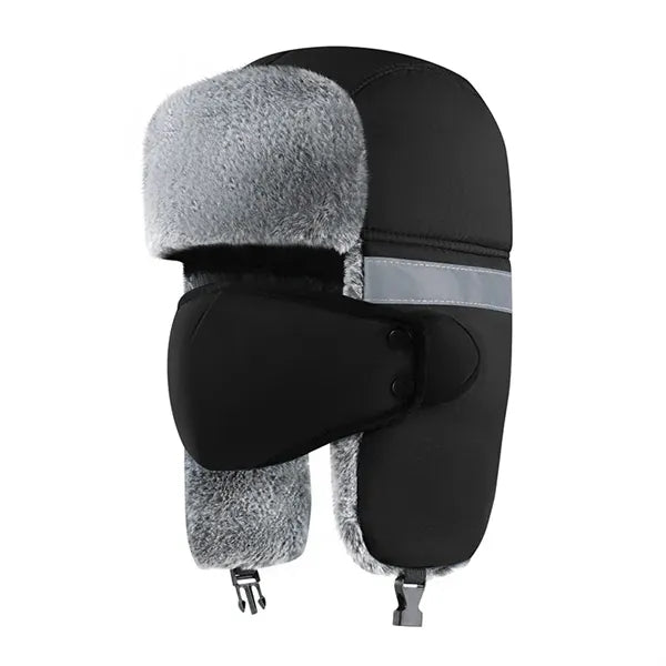 Winter Hats with Ear Mask and Reflective Strips