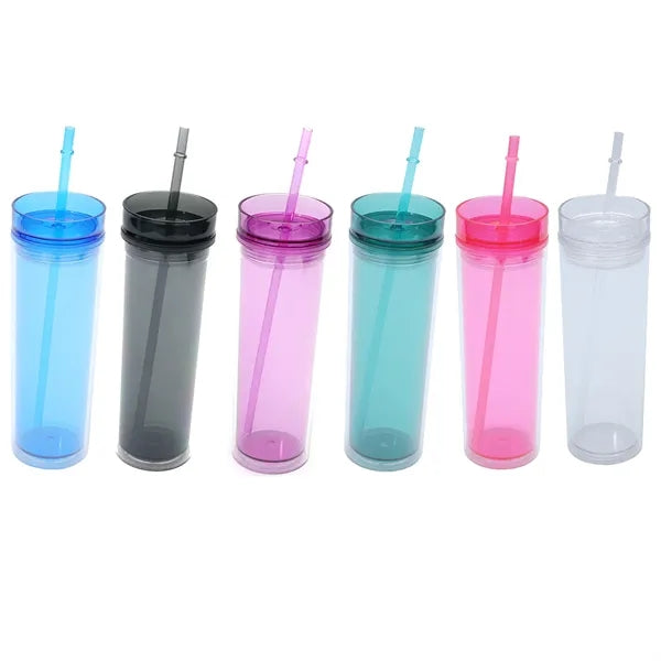 16 oz Double Wall Plastic Straight Body Cup for Outdoor