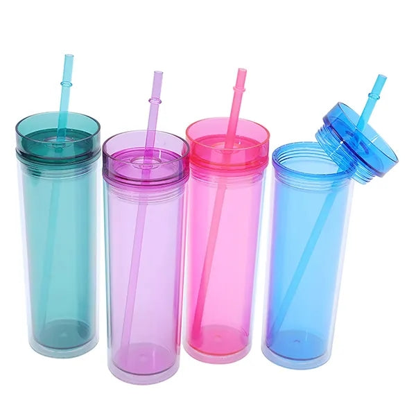 16 oz Double Wall Plastic Straight Body Cup for Outdoor