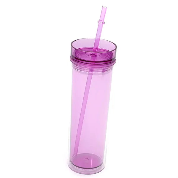 16 oz Double Wall Plastic Straight Body Cup for Outdoor