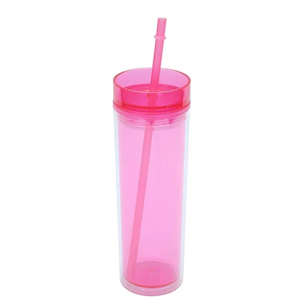 16 oz Double Wall Plastic Straight Body Cup for Outdoor