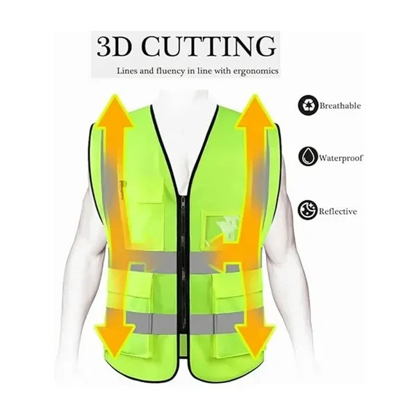 Premium reflective safety vest