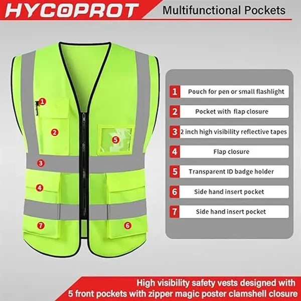 Premium reflective safety vest