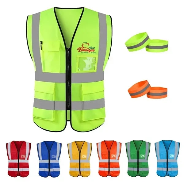 Premium reflective safety vest