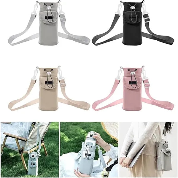 Water Bottle Bag With Adjustable Strap