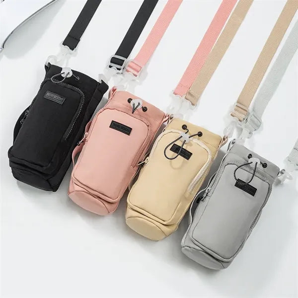 Water Bottle Bag With Adjustable Strap
