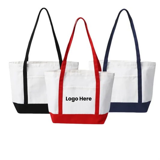 Canvas Tote Bag With Pocket