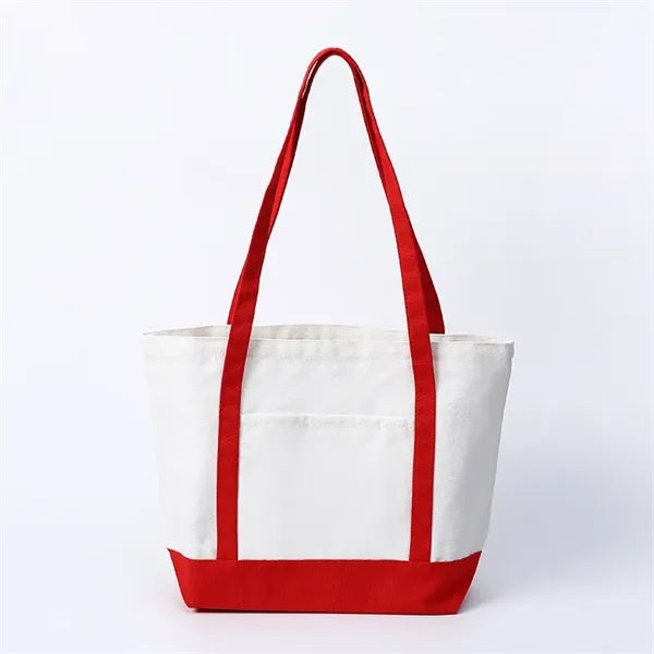 Canvas Tote Bag With Pocket