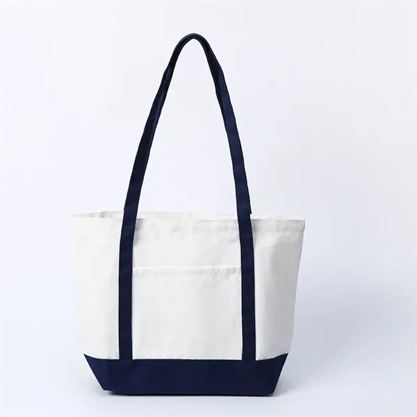 Canvas Tote Bag With Pocket