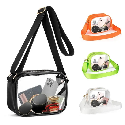 PVC Clear Crossbody Purse Bag Stadium Approved for Concert
