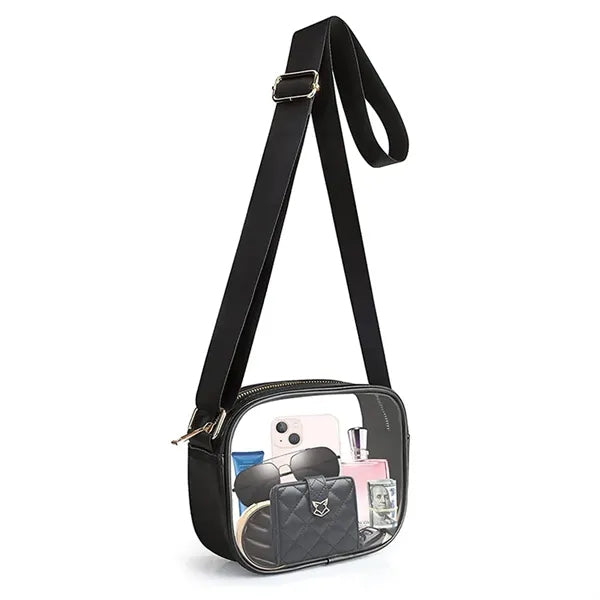 PVC Clear Crossbody Purse Bag Stadium Approved for Concert