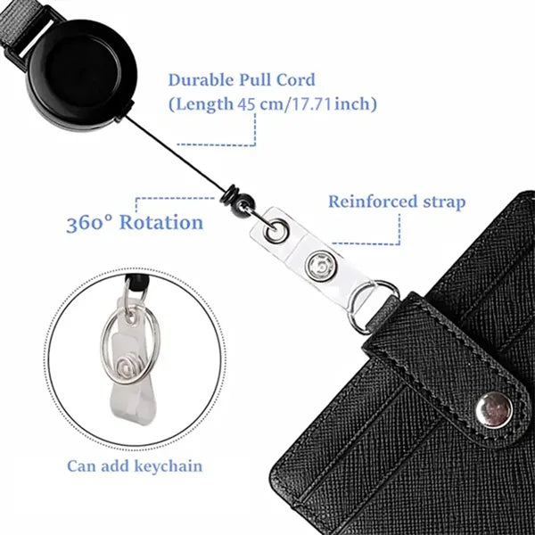 Retractable Easy-pull ID Lanyard