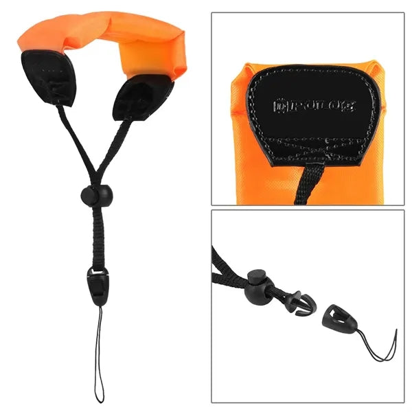 Waterproof Camera Float Hand Grip Lanyard