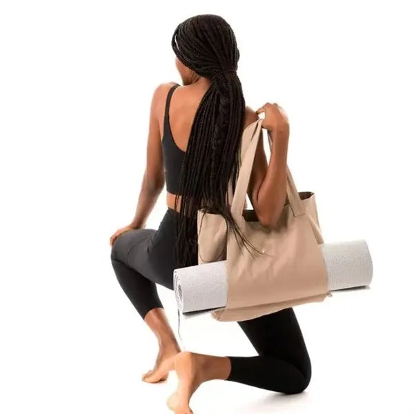 Canvas Yoga Tote Bag