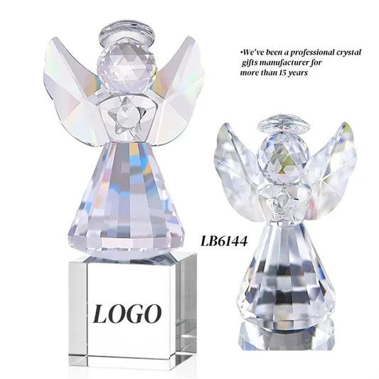 Crystal Angel Figurines Gifts for Christmas Hanging Decor