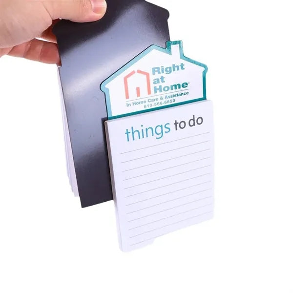 House Shaped Magnet with Notepad