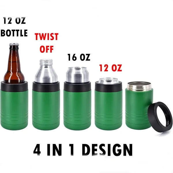Stainless Steel 12oz Vacuum Insulated Can and Bottle Cooler