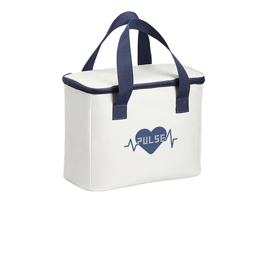 Lightweight Large Capacity Beige Lunch Bag for Office